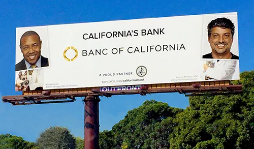 El Segundo Animal Hospital Banc of California billboard
